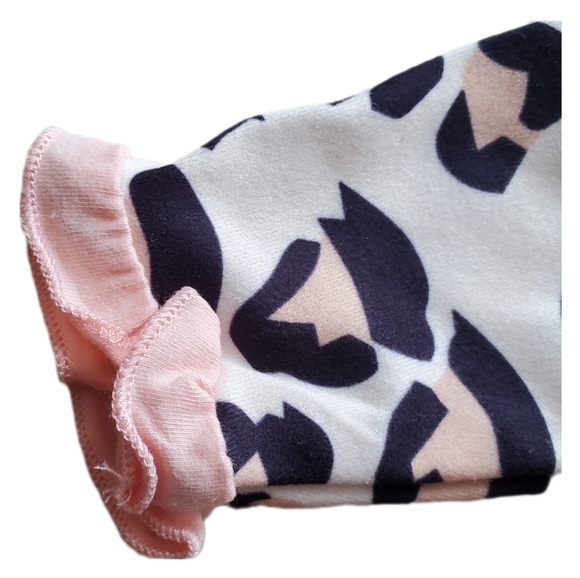Preemie Baby Girls Cheetah Romper 4 Pc Set Size Preemie (48) - Picture 6 of 16